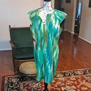 Tahari Athur S. Lavine Vibrant Green Size 14